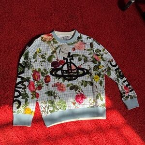 Vivienne Westwood Floral Men's Sweater - Multicolor FW 2016- NWT "SORRY SIGHT"
